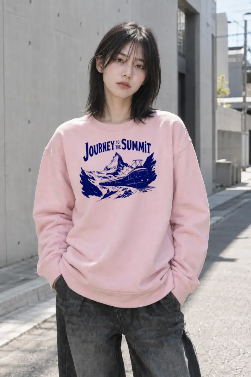 "Journey To The Summit" Heavy Blend Unisex Crewneck Sweatshirt | Gildan 18000