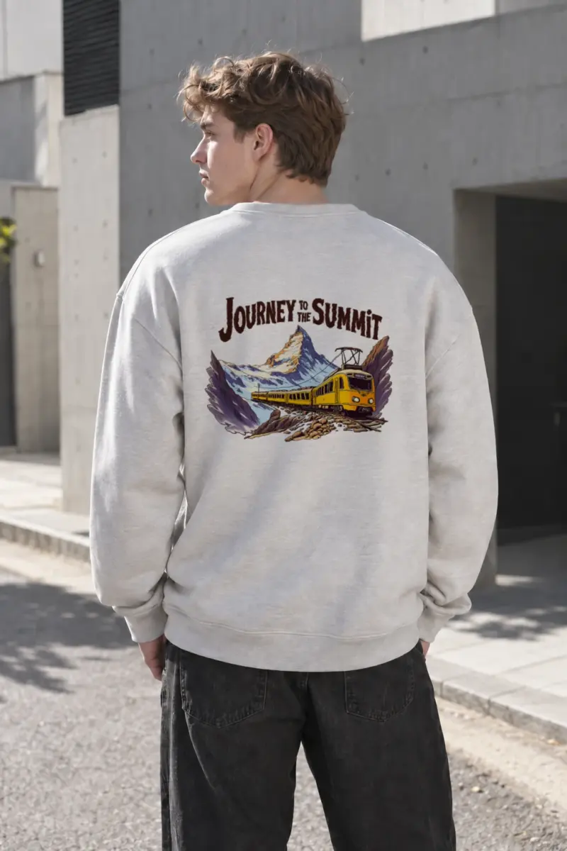 "Journey To The Summit" Heavy Blend Unisex Crewneck Sweatshirt | Gildan 18000