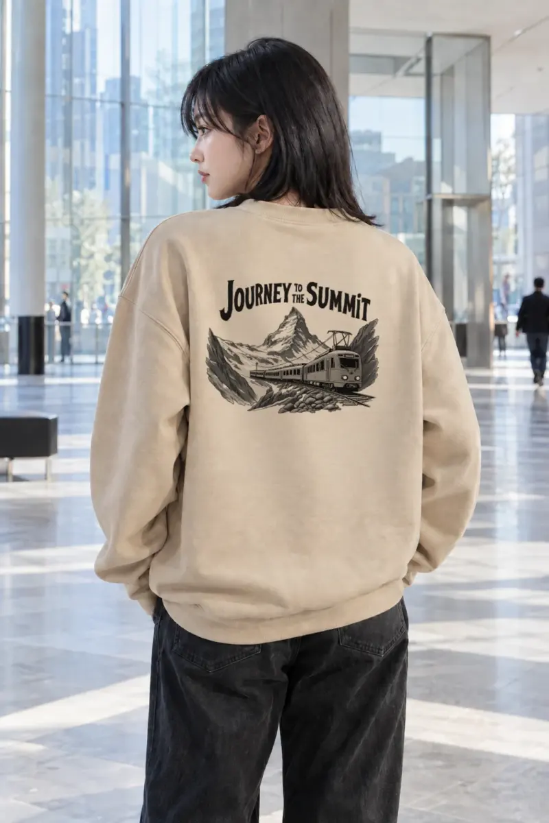 "Journey To The Summit" Heavy Blend Unisex Crewneck Sweatshirt | Gildan 18000