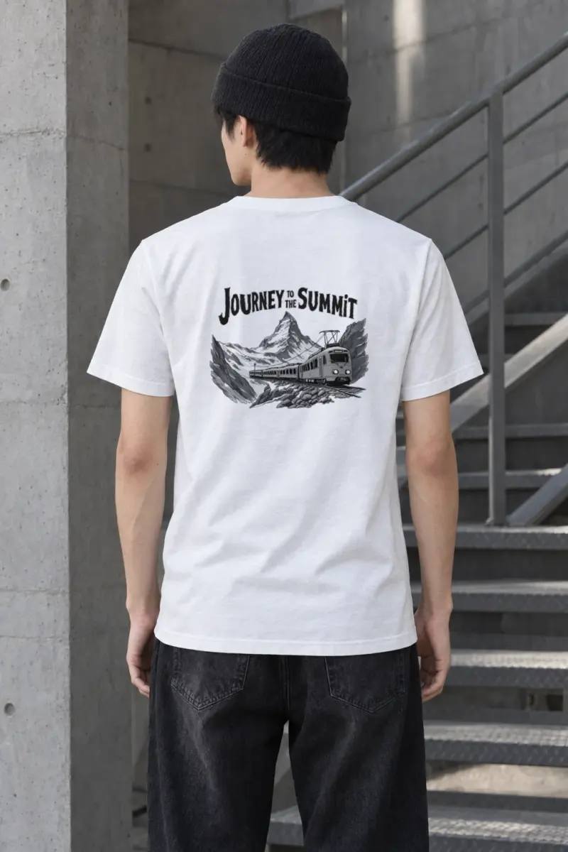 "Journey To The Summit" Heavyweight Unisex Crewneck T-shirt