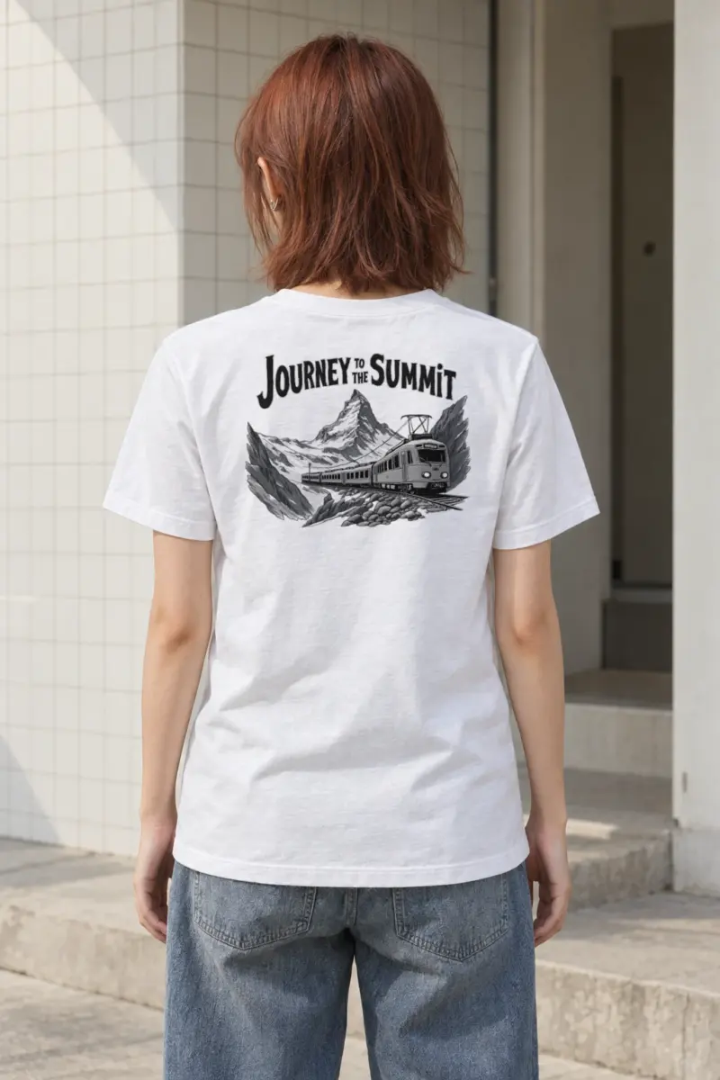 "Journey To The Summit" Heavyweight Unisex Crewneck T-shirt