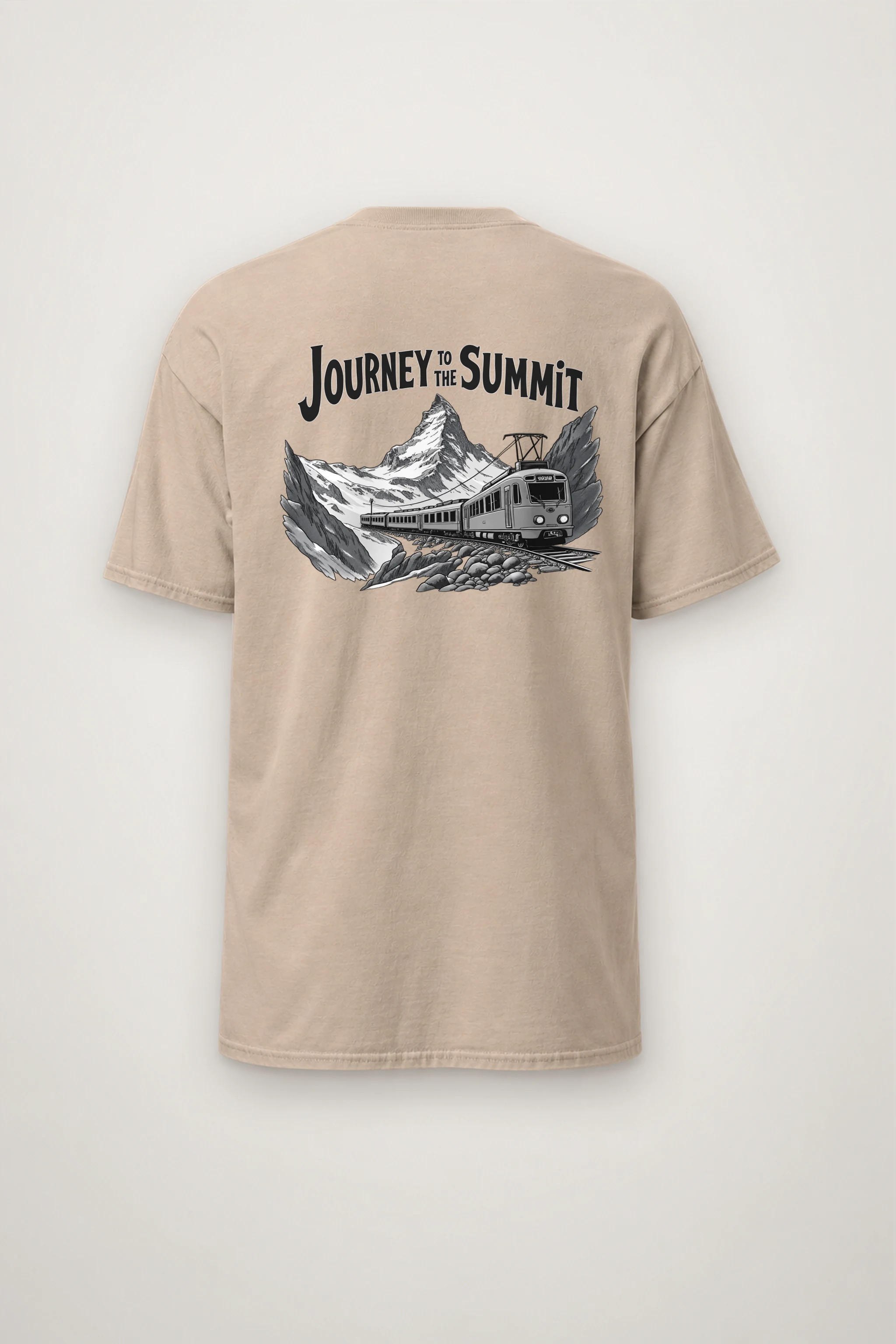 "Journey To The Summit" Heavyweight Unisex Crewneck T-shirt