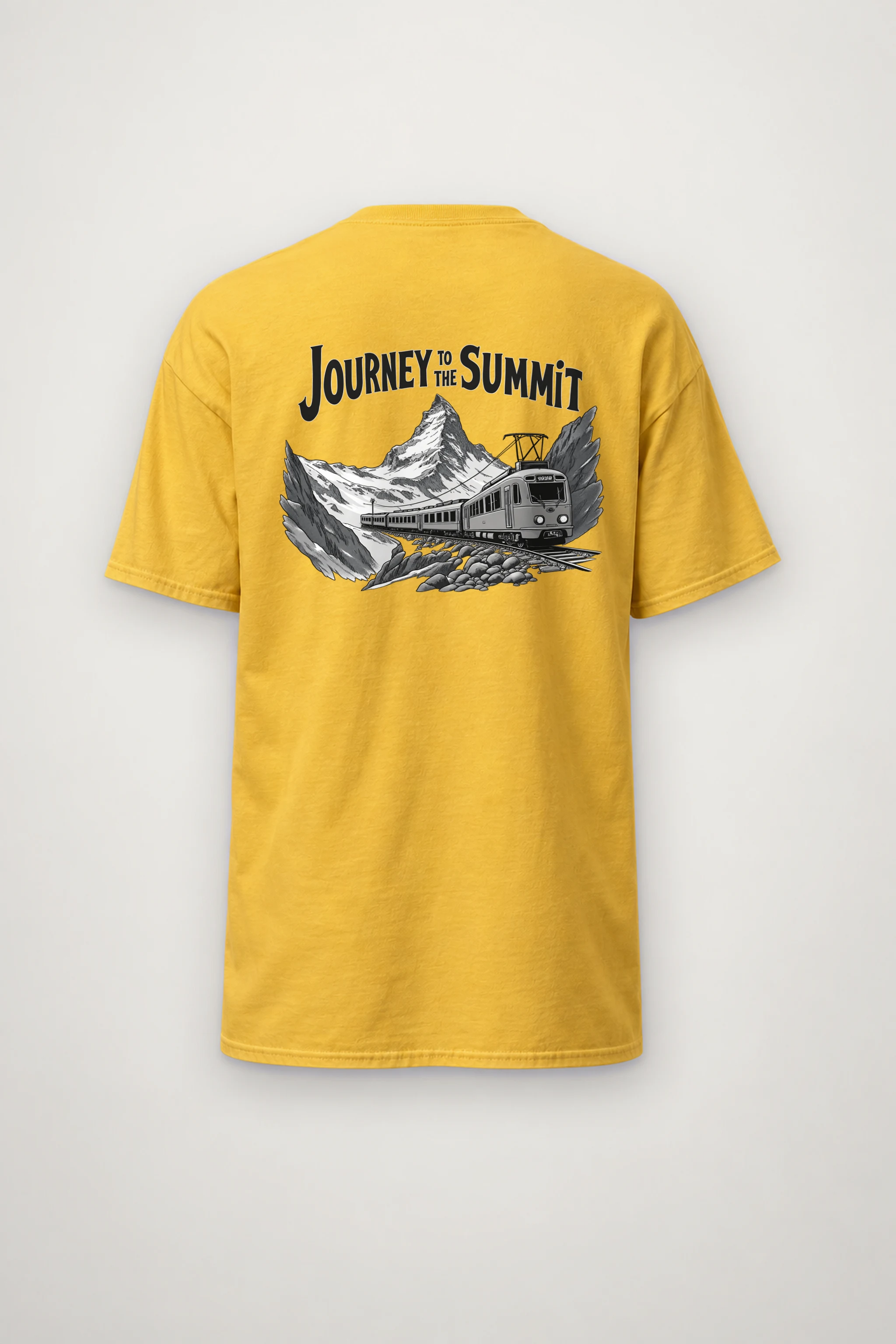 "Journey To The Summit" Heavyweight Unisex Crewneck T-shirt