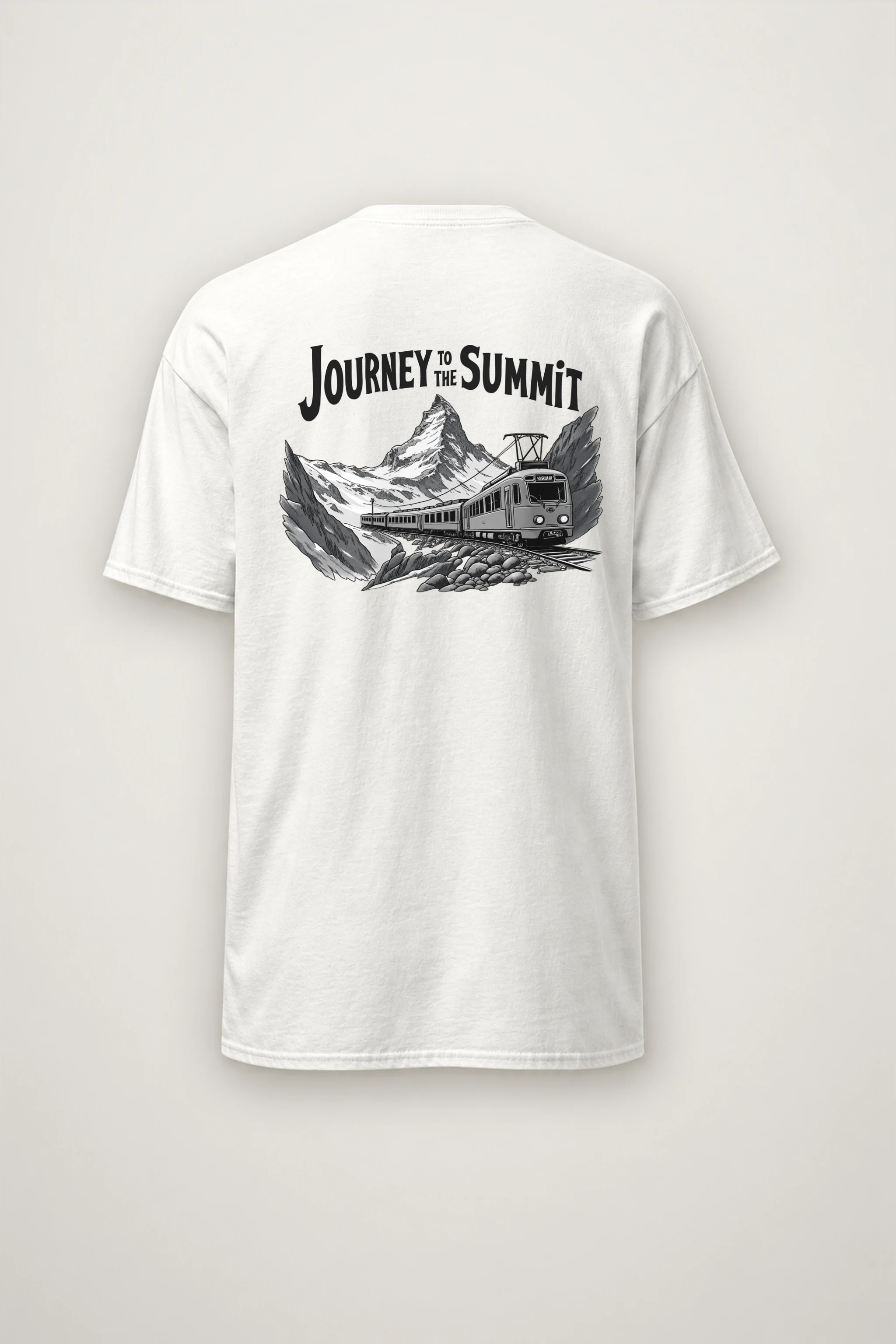 "Journey To The Summit" Heavyweight Unisex Crewneck T-shirt