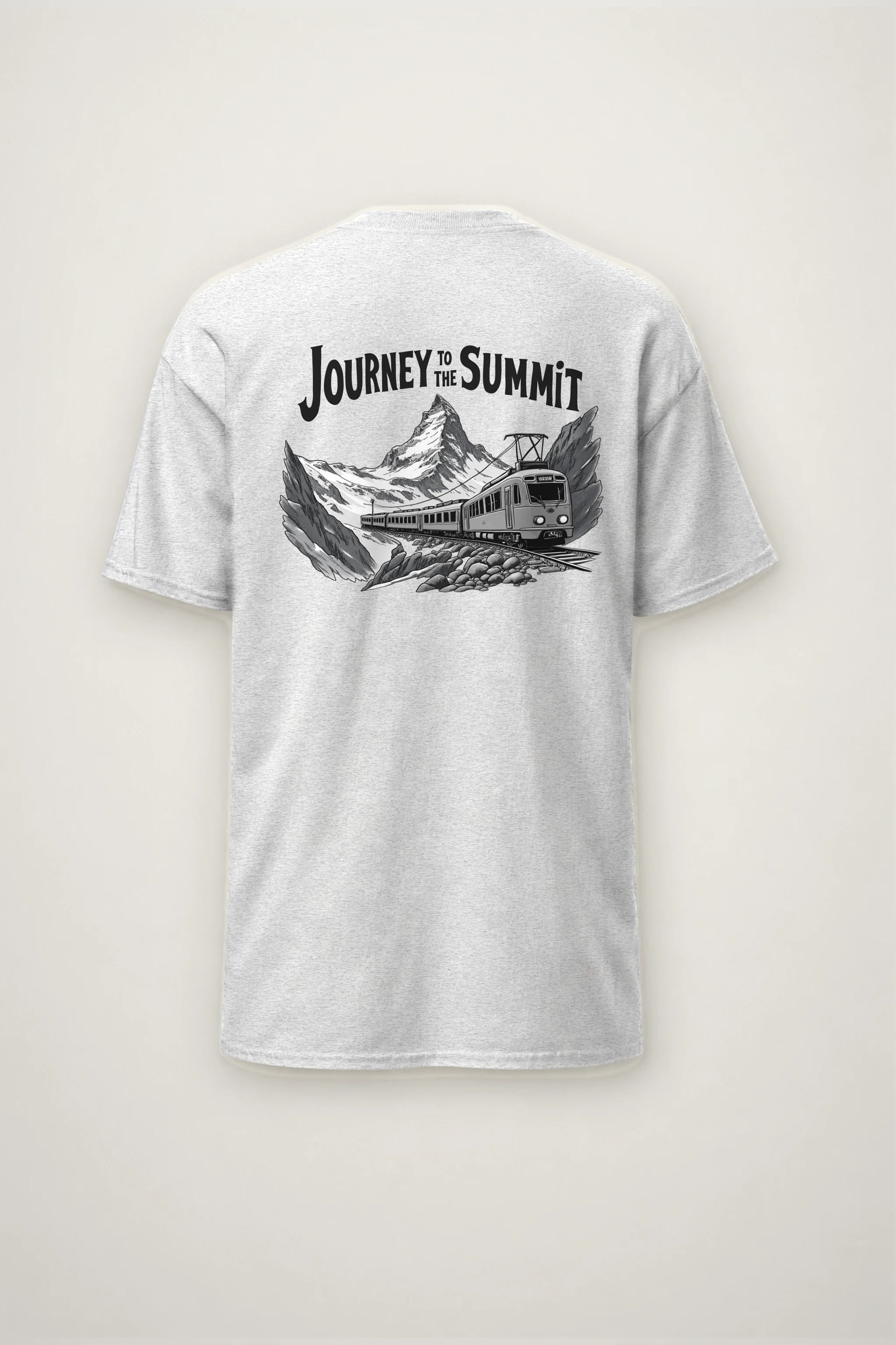 "Journey To The Summit" Heavyweight Unisex Crewneck T-shirt