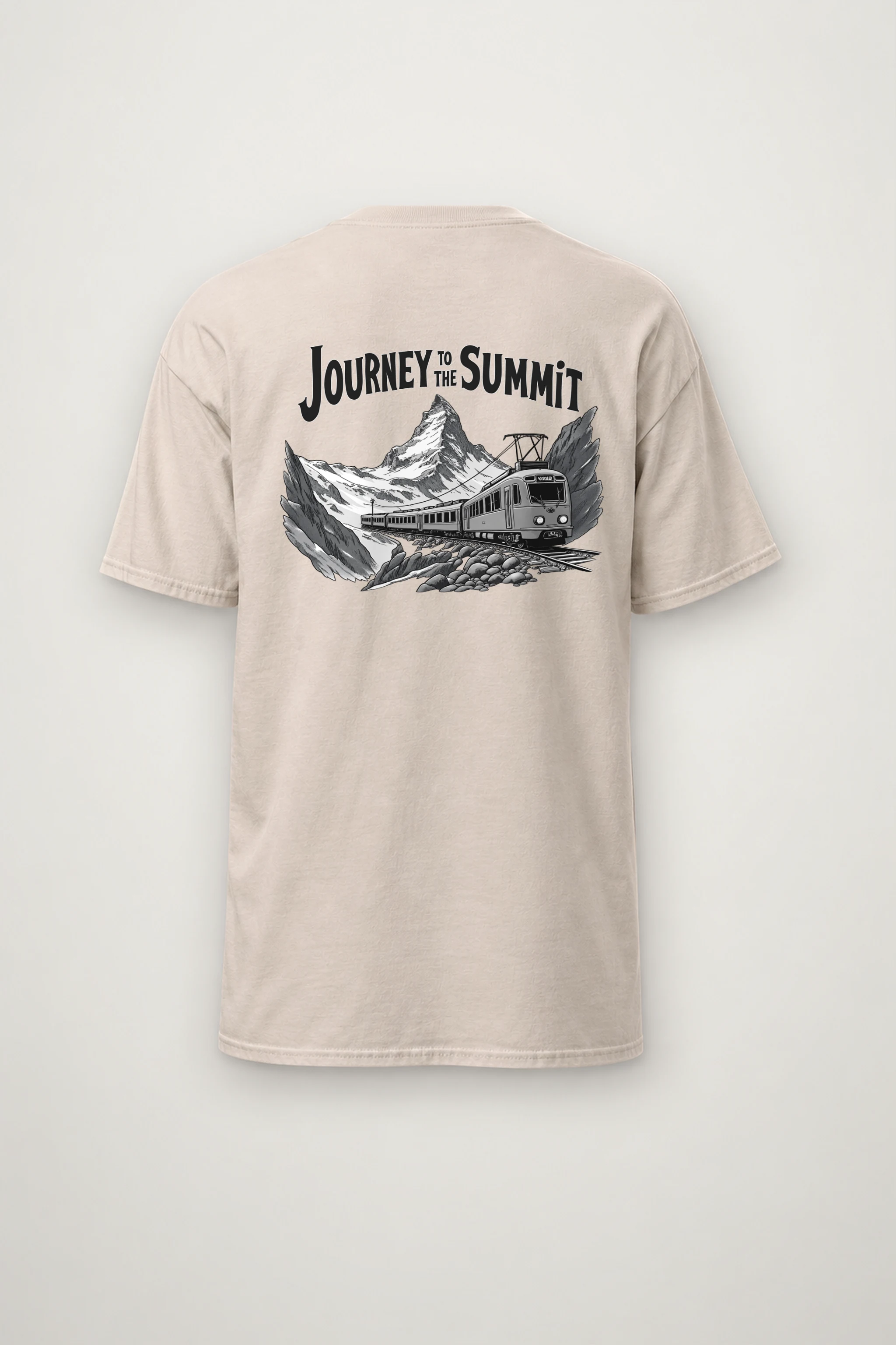 "Journey To The Summit" Heavyweight Unisex Crewneck T-shirt