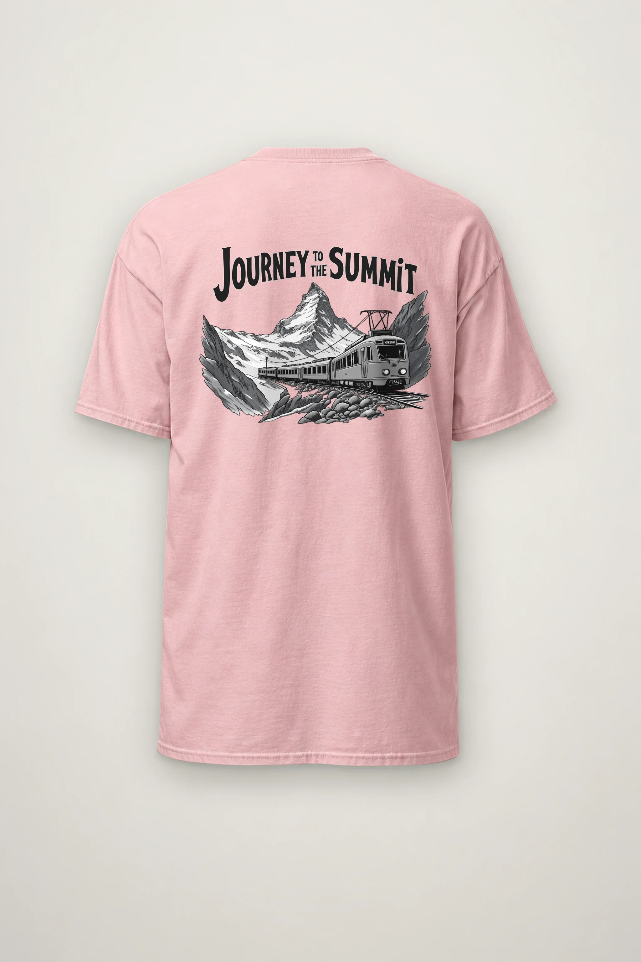 "Journey To The Summit" Heavyweight Unisex Crewneck T-shirt