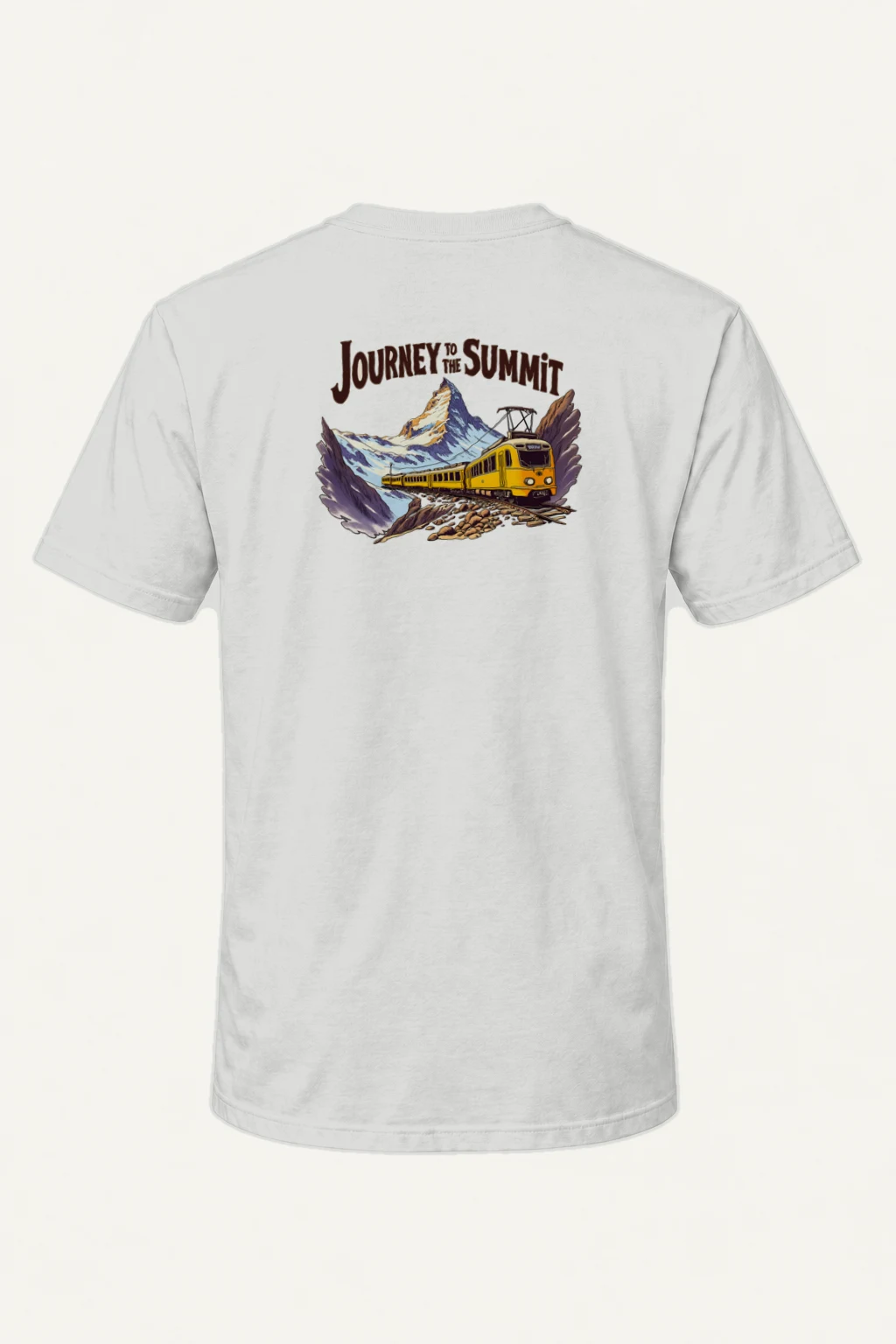 "Journey To The Summit" Heavyweight Unisex Crewneck T-shirt | Gildan 5000