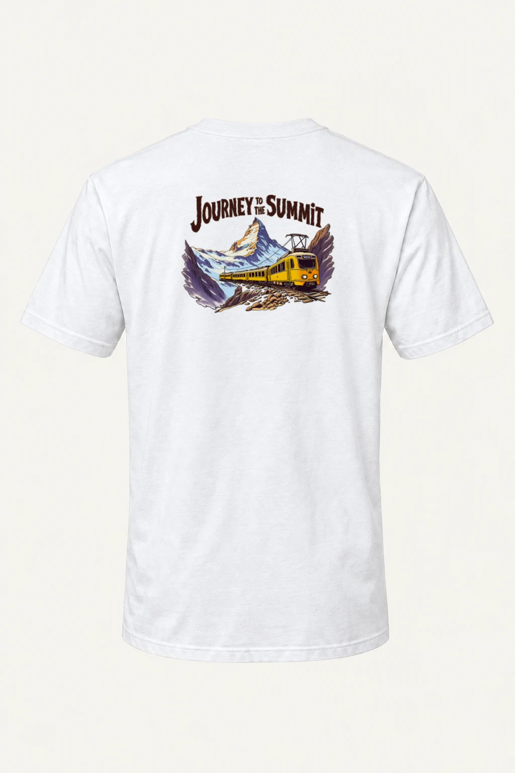 "Journey To The Summit" Heavyweight Unisex Crewneck T-shirt | Gildan 5000