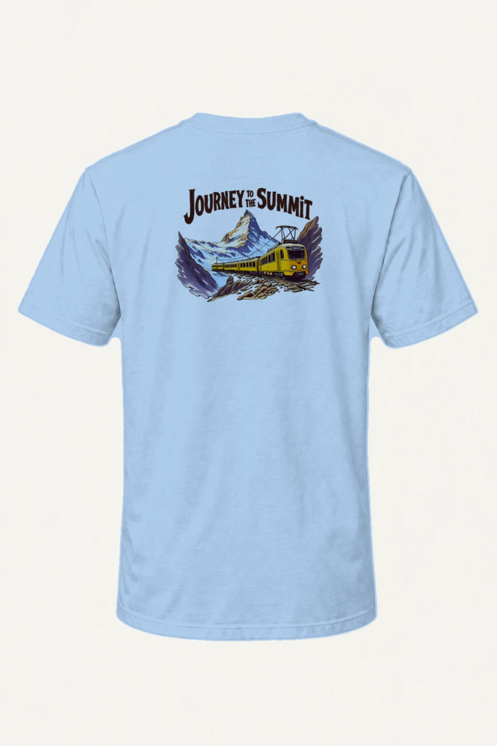 "Journey To The Summit" Heavyweight Unisex Crewneck T-shirt | Gildan 5000
