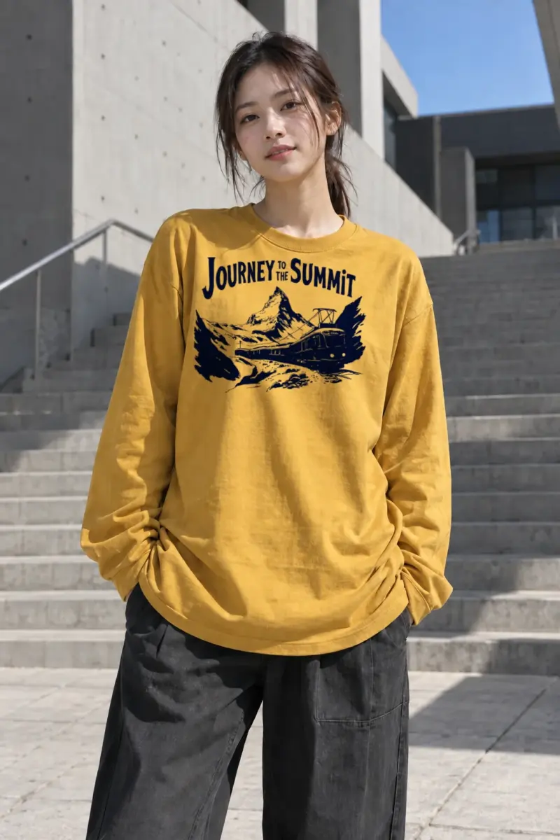 "Journey To The Summit" Unisex Longsleeve T-shirt | Gildan 2400