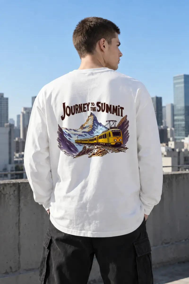 "Journey To The Summit" Unisex Longsleeve T-shirt | Gildan 2400