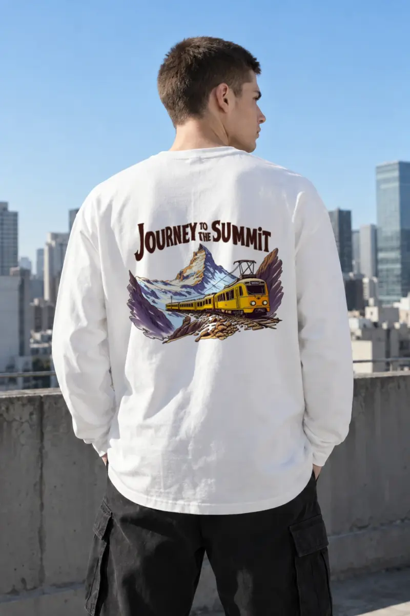 "Journey To The Summit" Unisex Longsleeve T-shirt | Gildan 2400