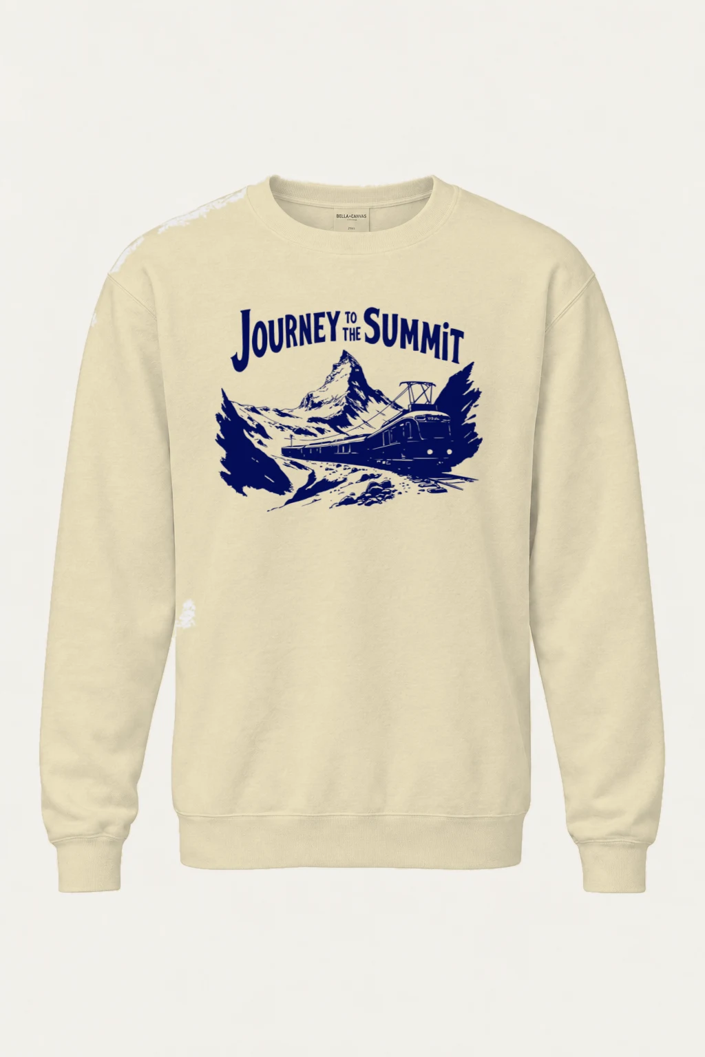 "Journey To The Summit" Unisex Sponge Fleece Crewneck Sweatshirt | Bella + Canvas 3901