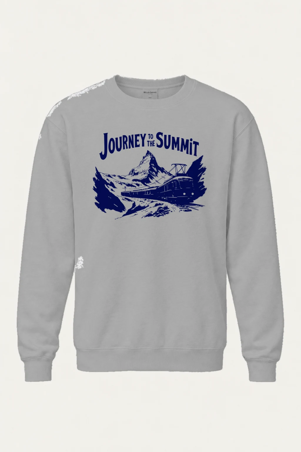 "Journey To The Summit" Unisex Sponge Fleece Crewneck Sweatshirt | Bella + Canvas 3901