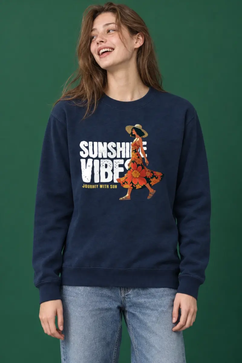 "Journey With Sun" Heavy Blend Unisex Crewneck Sweatshirt