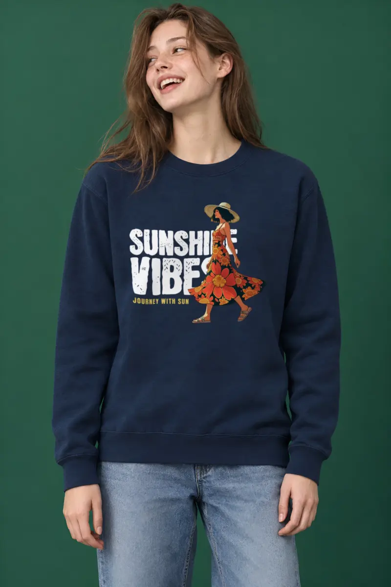 "Journey With Sun" Heavy Blend Unisex Crewneck Sweatshirt