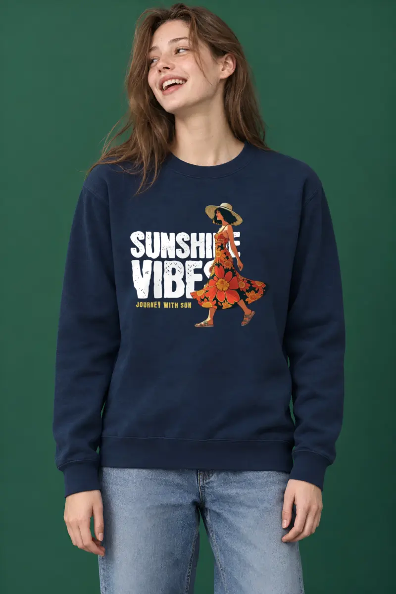 "Journey With Sun" Heavy Blend Unisex Crewneck Sweatshirt