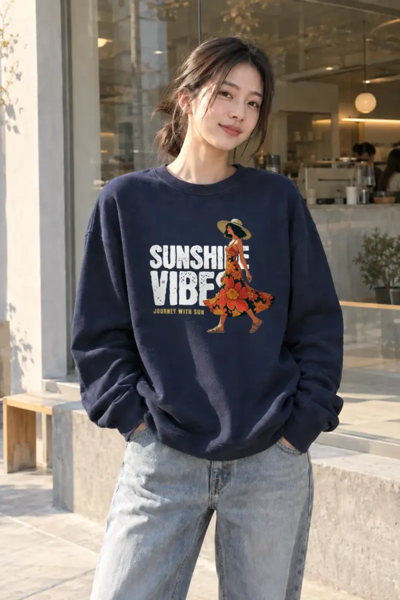 "Journey With Sun" Heavy Blend Unisex Crewneck Sweatshirt | Gildan 18000