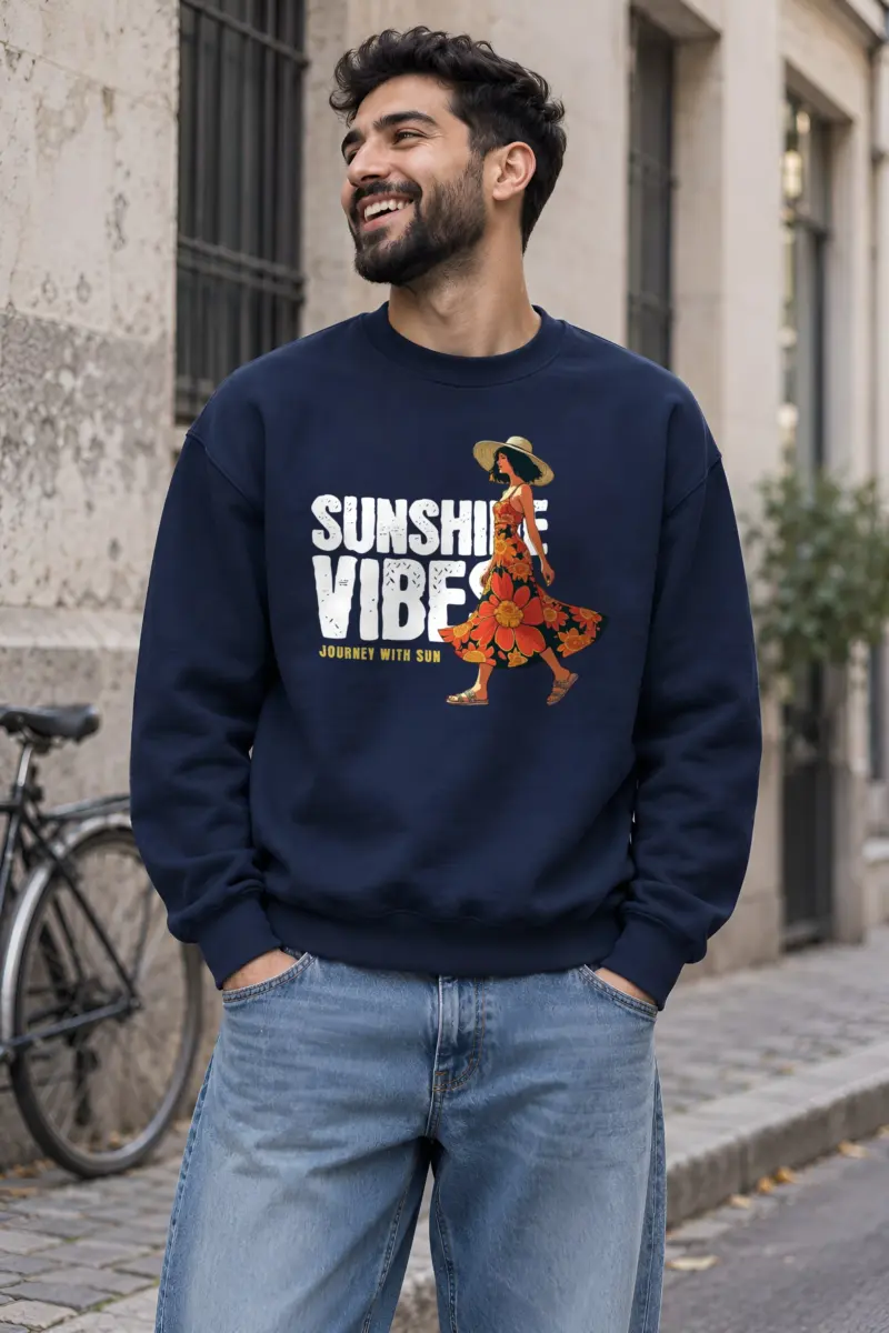 "Journey With Sun" Heavy Blend Unisex Crewneck Sweatshirt