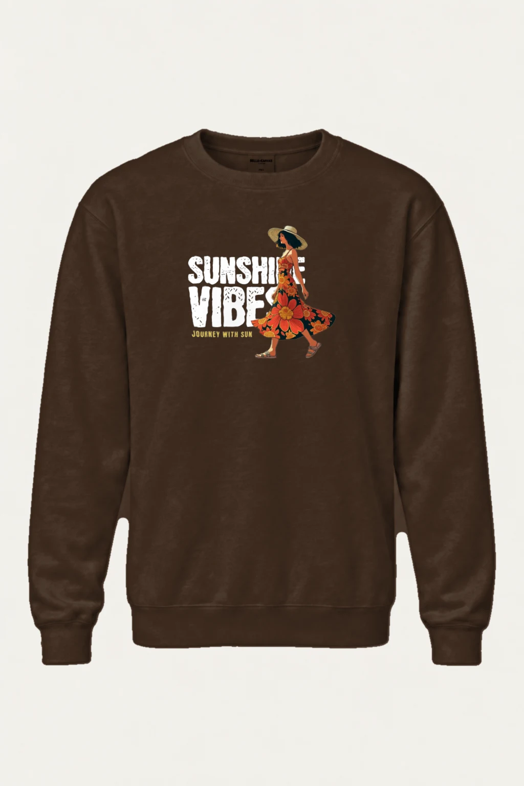 "Journey With Sun" Heavy Blend Unisex Crewneck Sweatshirt | Gildan 18000