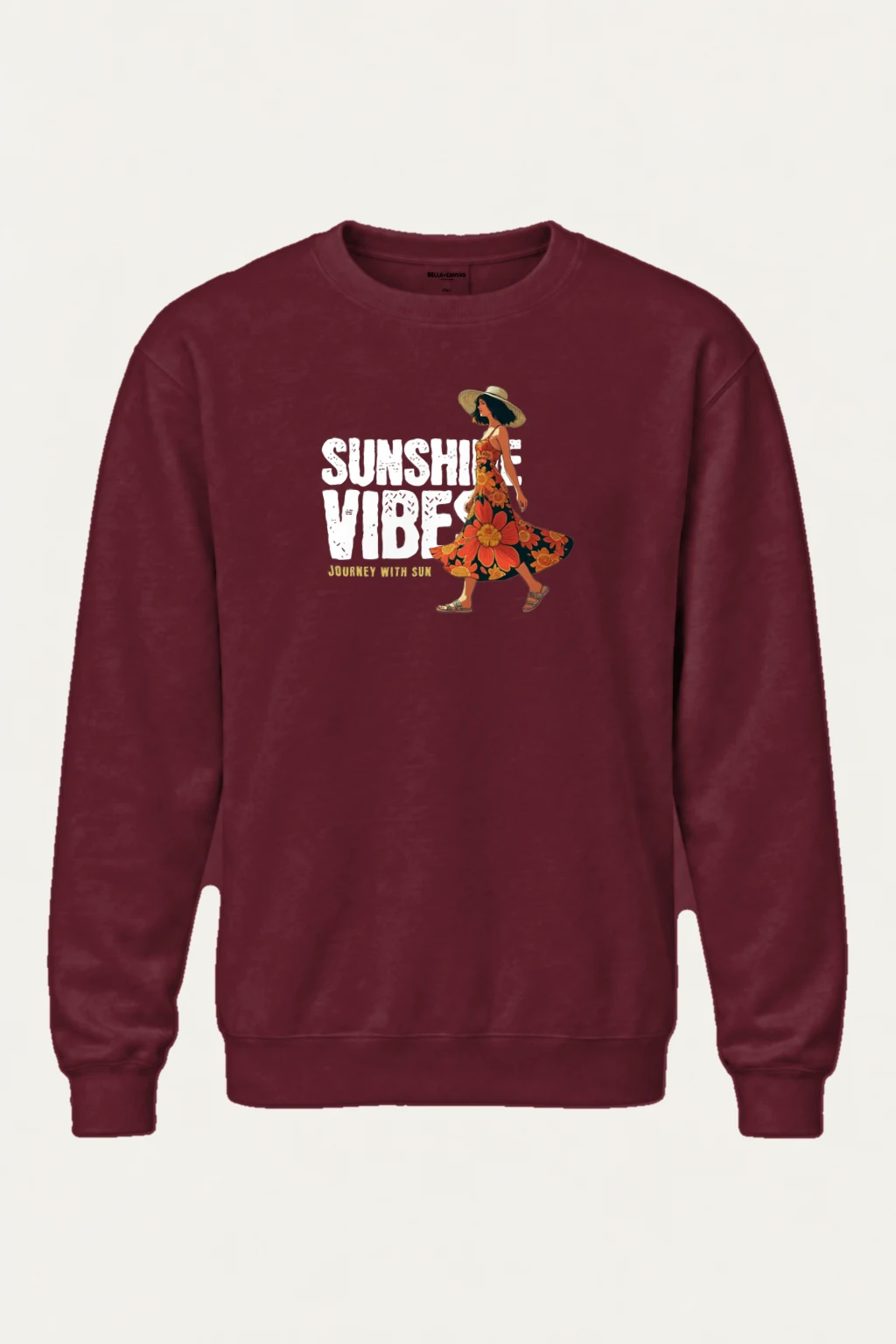 "Journey With Sun" Heavy Blend Unisex Crewneck Sweatshirt | Gildan 18000