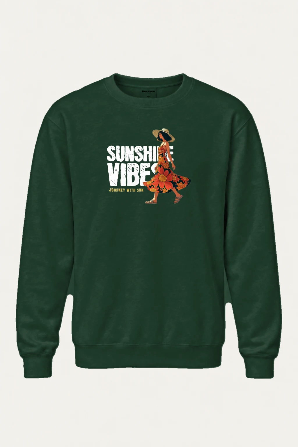 "Journey With Sun" Heavy Blend Unisex Crewneck Sweatshirt | Gildan 18000