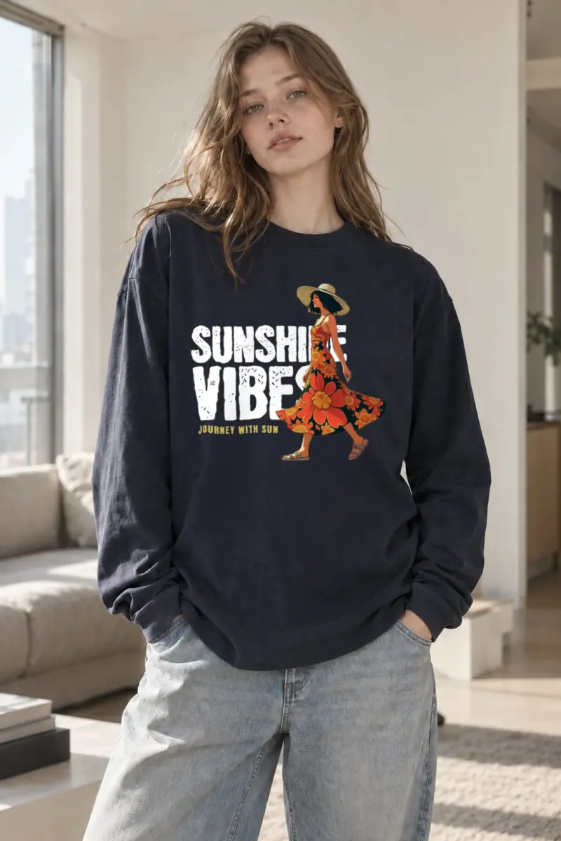 “Journey With Sun” Unisex Longsleeve T-shirt | Gildan 2400