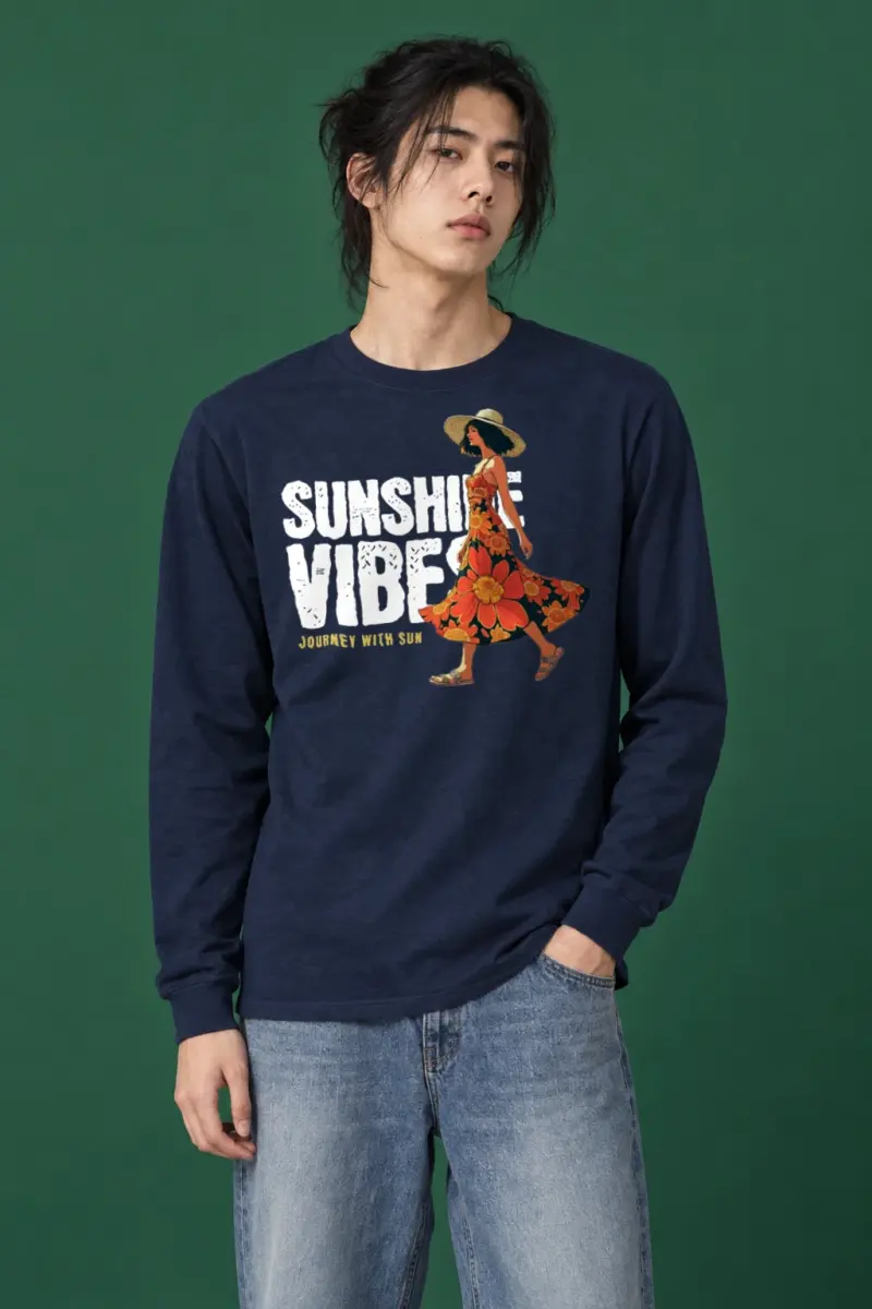 "Journey With Sun" Unisex Longsleeve T-shirt | Gildan 2400