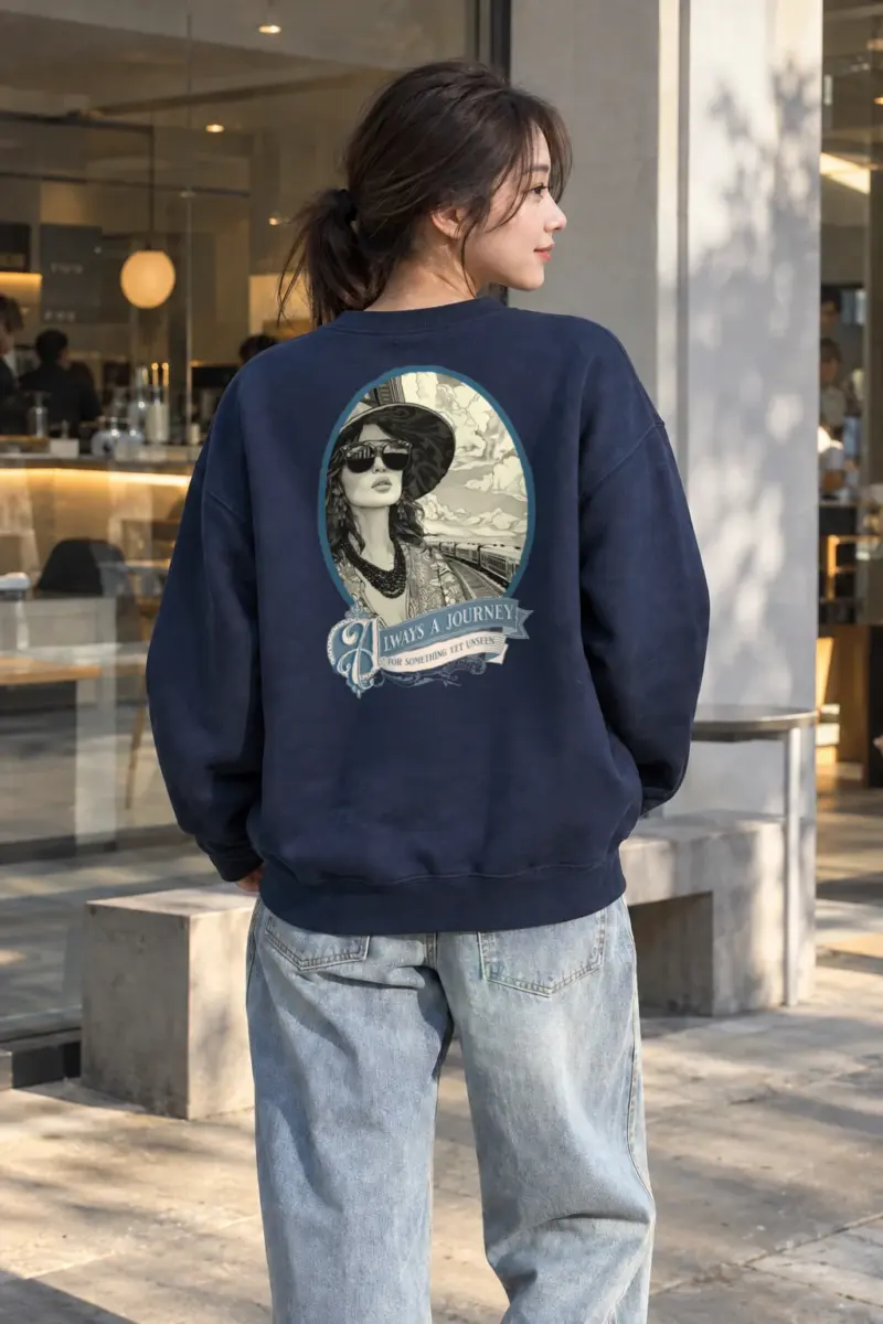 "Journey Yet Unseen" Heavy Blend Unisex Crewneck Sweatshirt | Gildan 18000