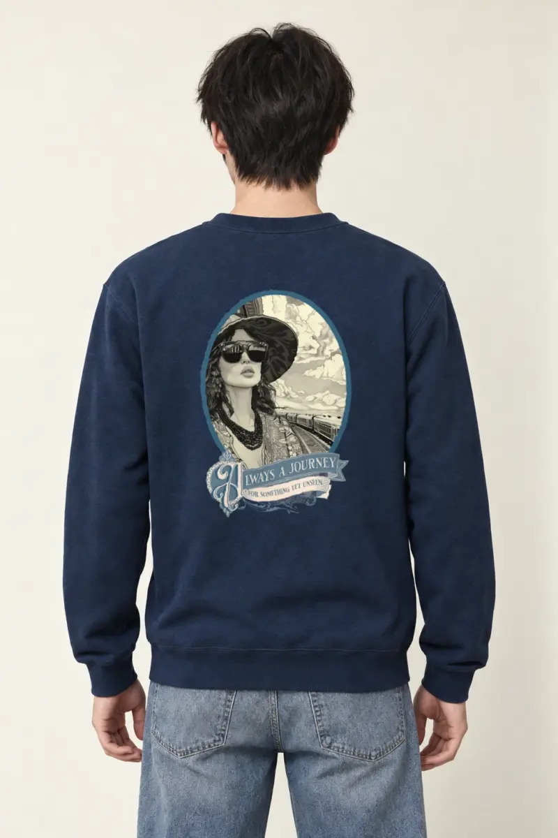 "Journey Yet Unseen" Heavy Blend Unisex Crewneck Sweatshirt