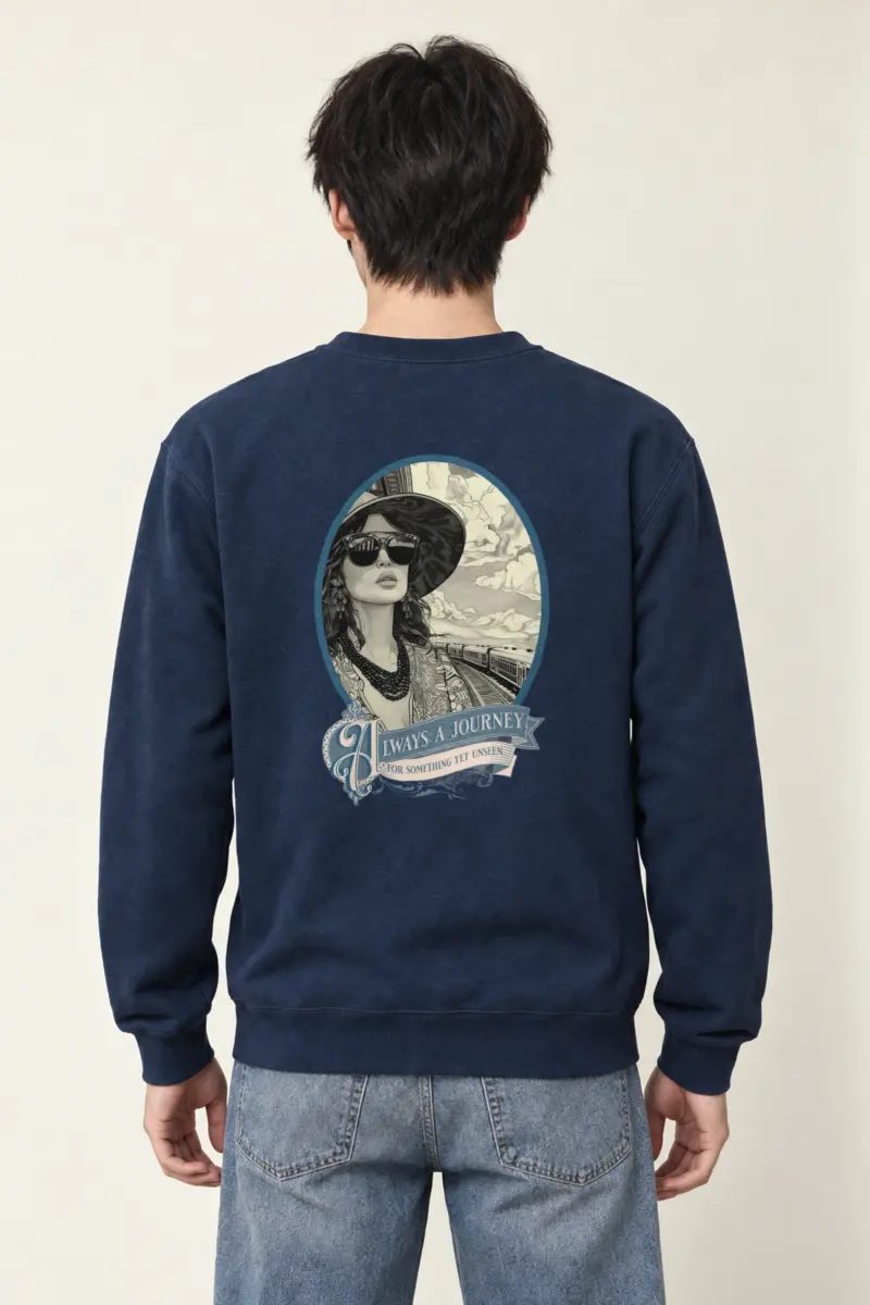 "Journey Yet Unseen" Heavy Blend Unisex Crewneck Sweatshirt