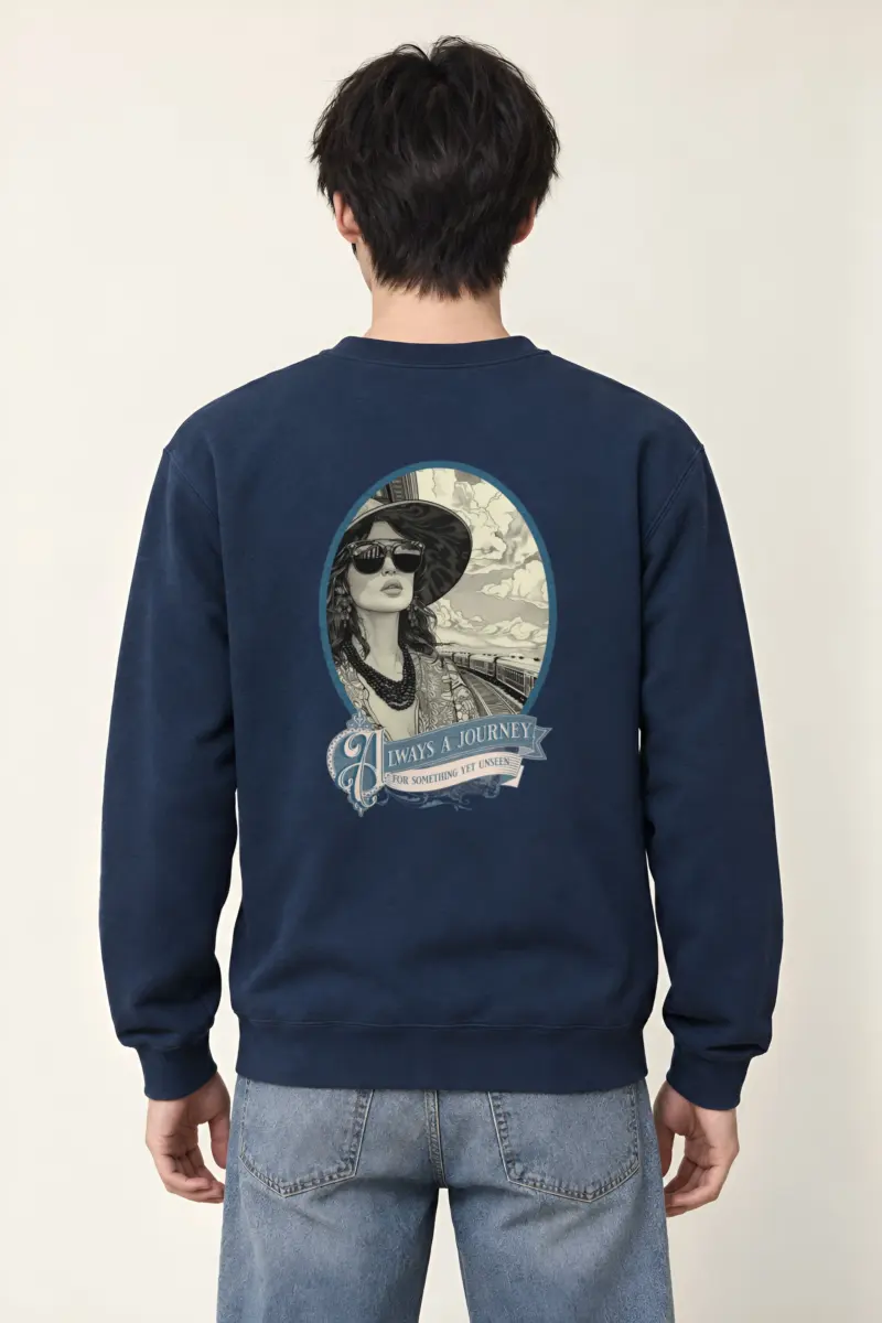 "Journey Yet Unseen" Heavy Blend Unisex Crewneck Sweatshirt