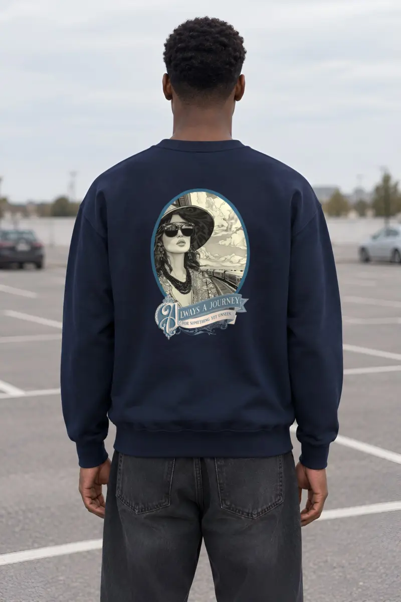 "Journey Yet Unseen" Heavy Blend Unisex Crewneck Sweatshirt