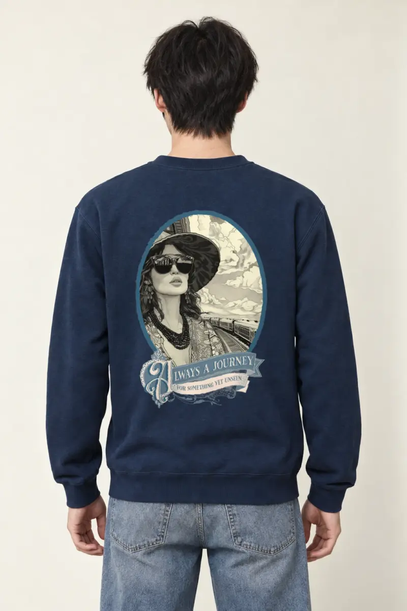"Journey Yet Unseen" Heavy Blend Unisex Crewneck Sweatshirt