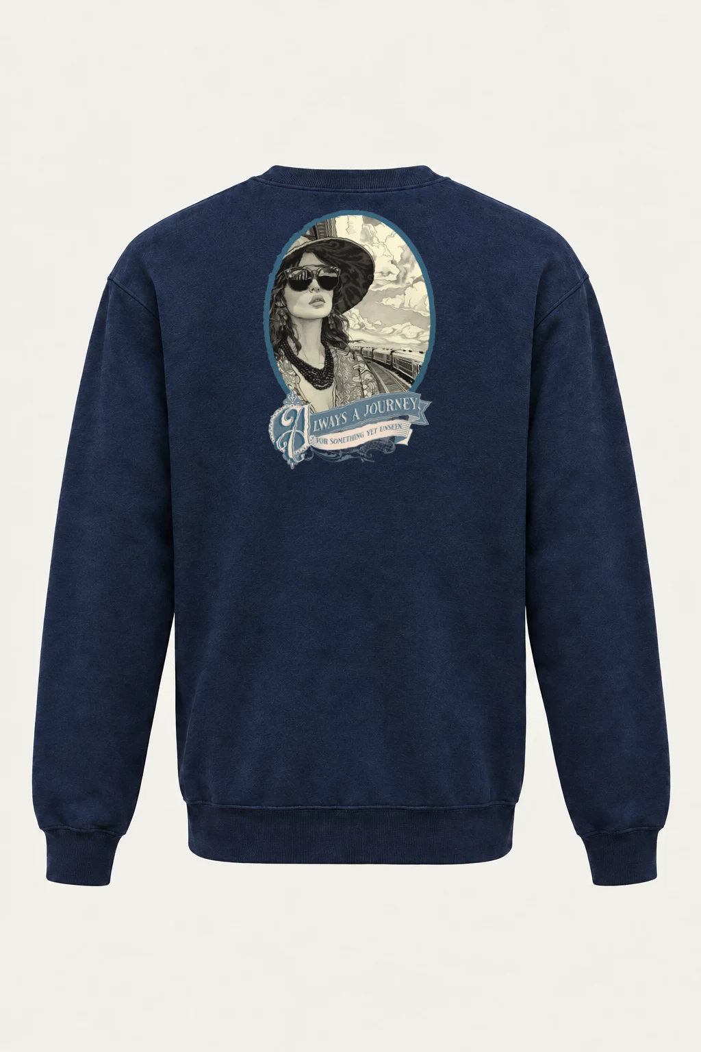 "Journey Yet Unseen" Heavy Blend Unisex Crewneck Sweatshirt | Gildan 18000