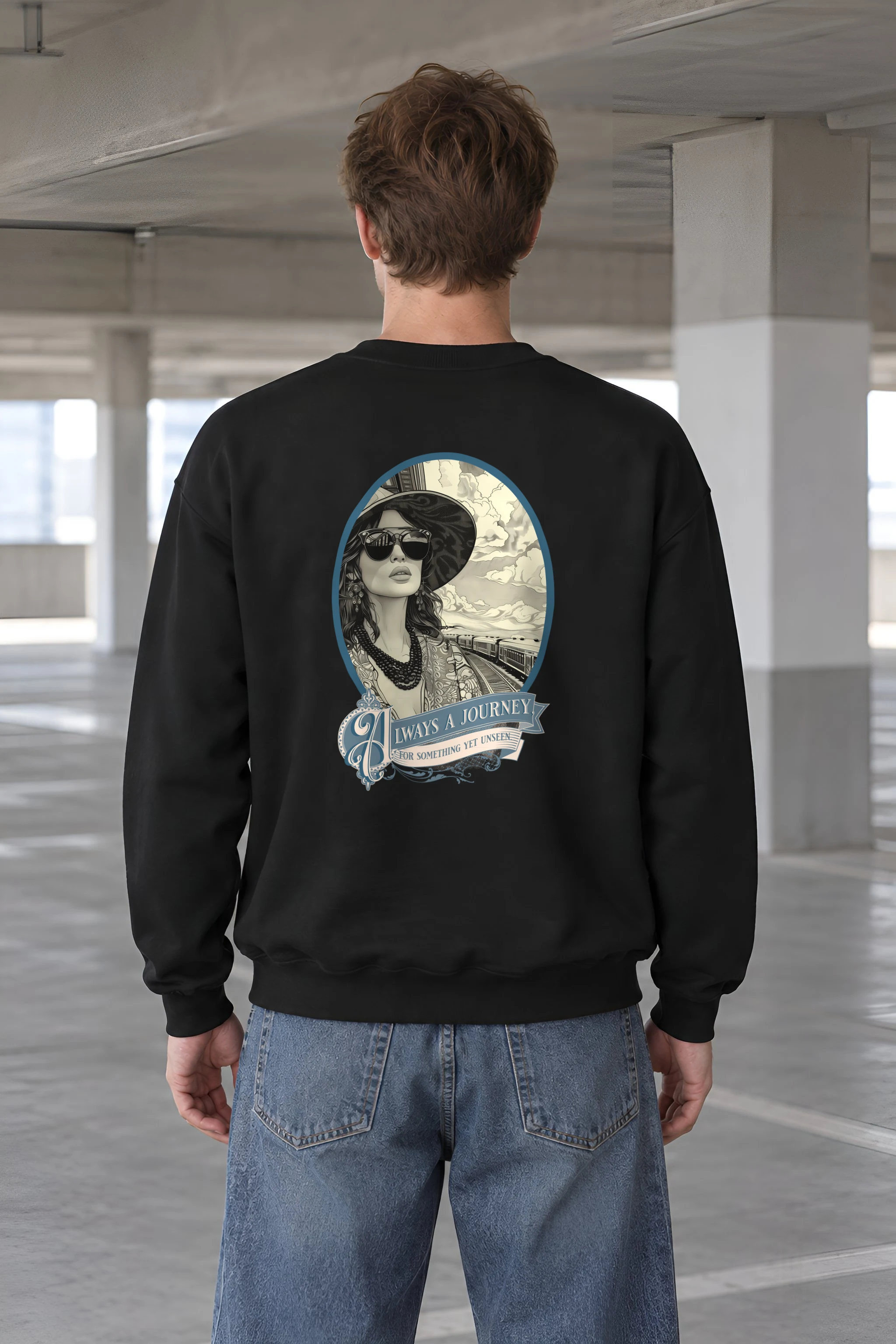 "Journey Yet Unseen" 1 Crewneck Sweatshirt