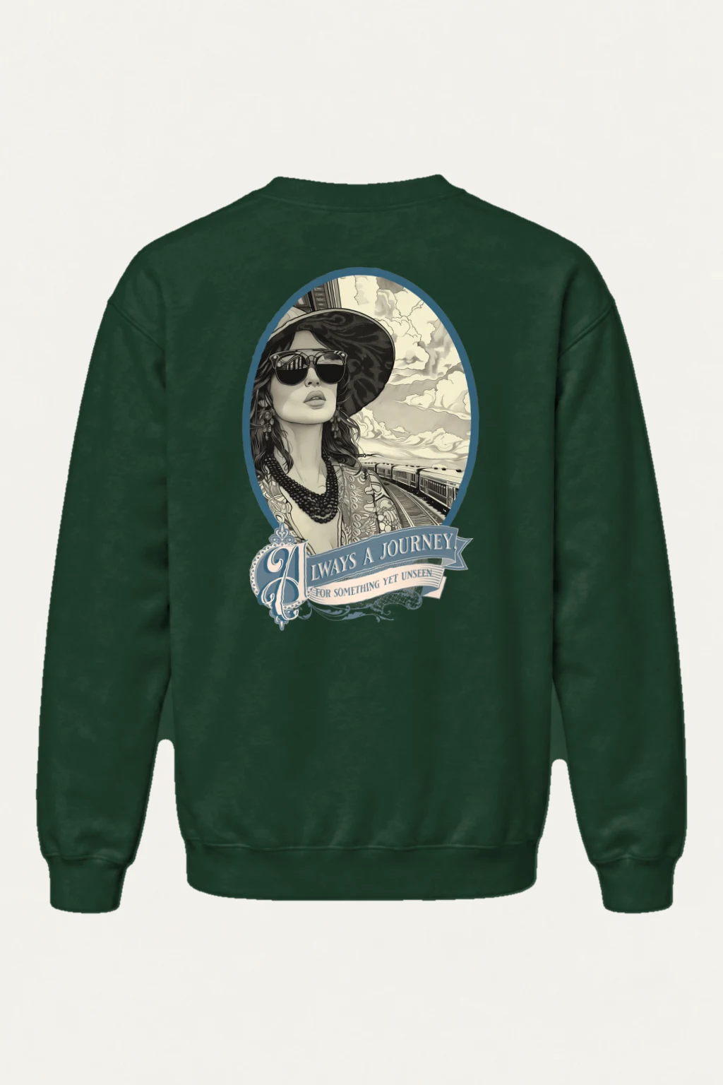 "Journey Yet Unseen" Heavy Blend Unisex Crewneck Sweatshirt | Gildan 18000