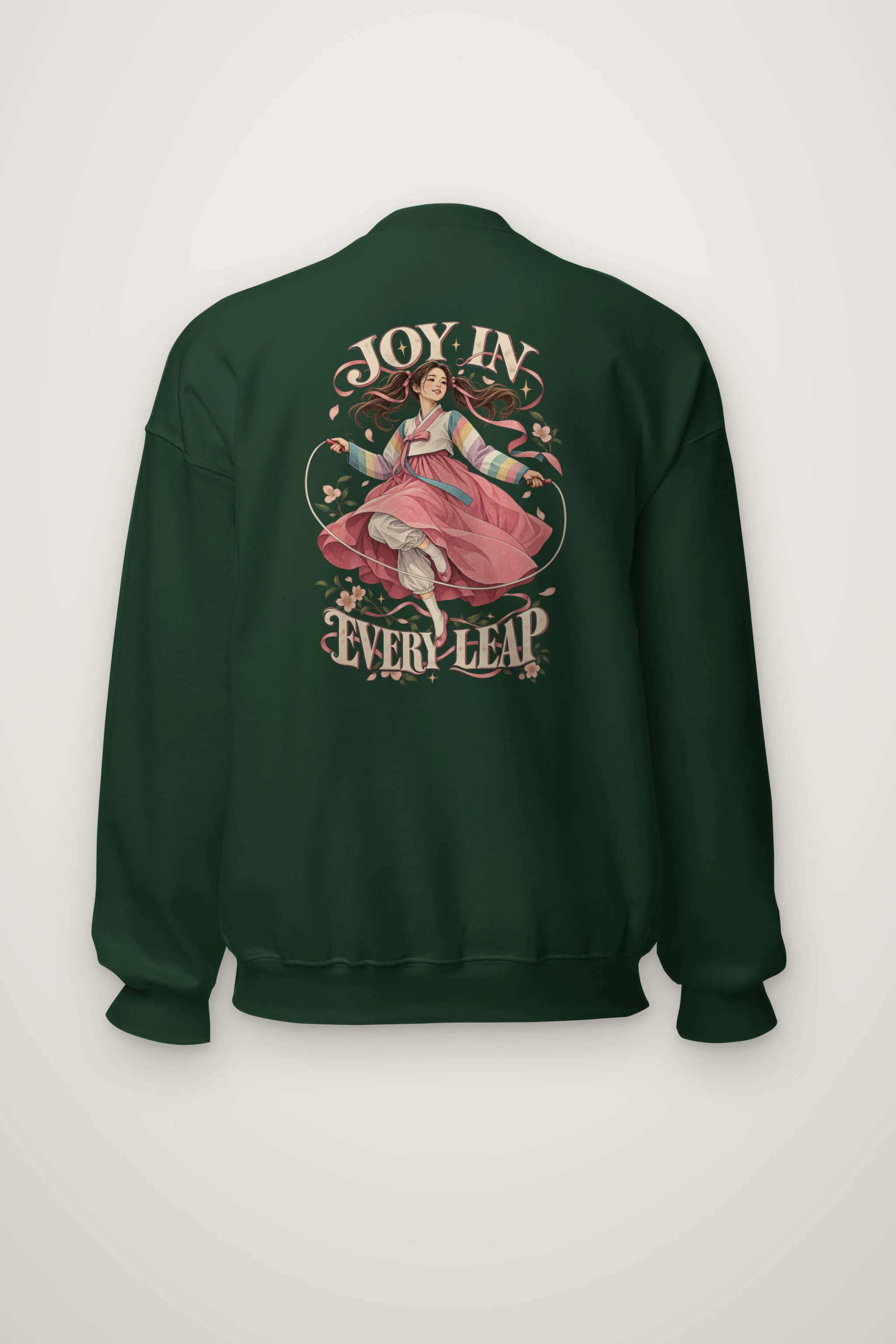"Joy In Every Leap" Heavy Blend Unisex Crewneck Sweatshirt
