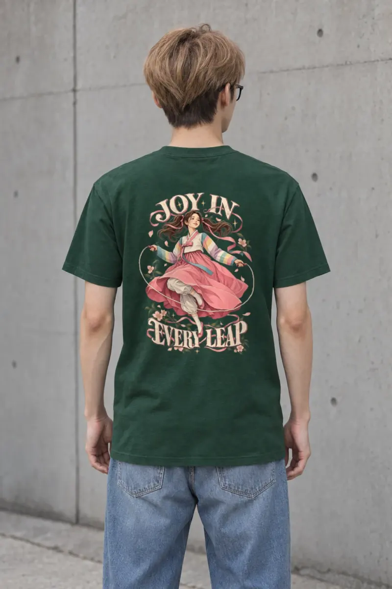 "Joy In Every Leap" Heavyweight Unisex Crewneck T-shirt