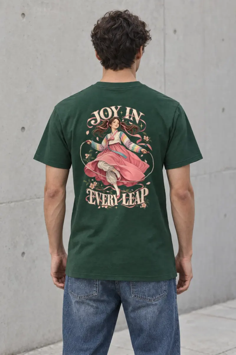 "Joy In Every Leap" Heavyweight Unisex Crewneck T-shirt | Gildan 5000
