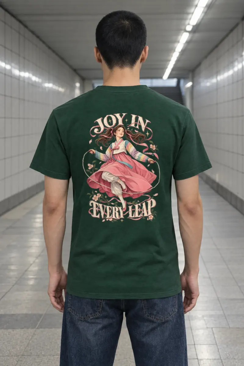 "Joy In Every Leap" Heavyweight Unisex Crewneck T-shirt | Gildan 5000