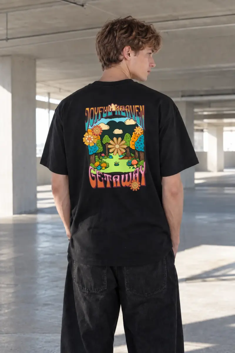 "Joyful Gathering" Heavyweight Unisex Crewneck T-shirt | Gildan 5000