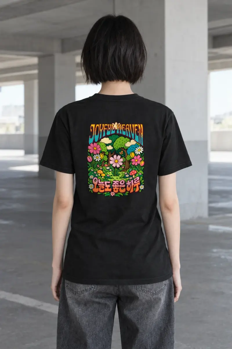 "Joyful Heaven" Heavyweight Unisex Crewneck T-shirt