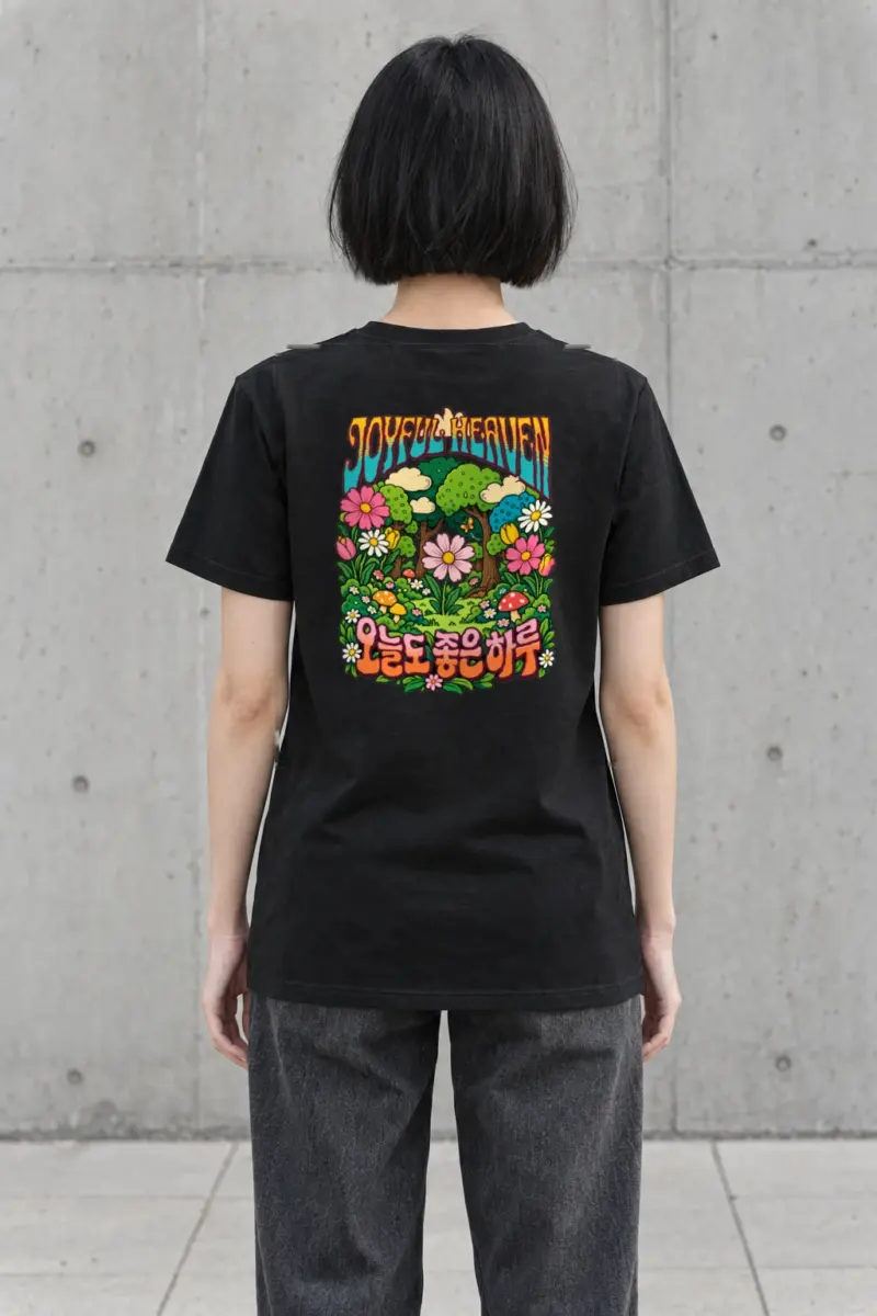 "Joyful Heaven" Heavyweight Unisex Crewneck T-shirt