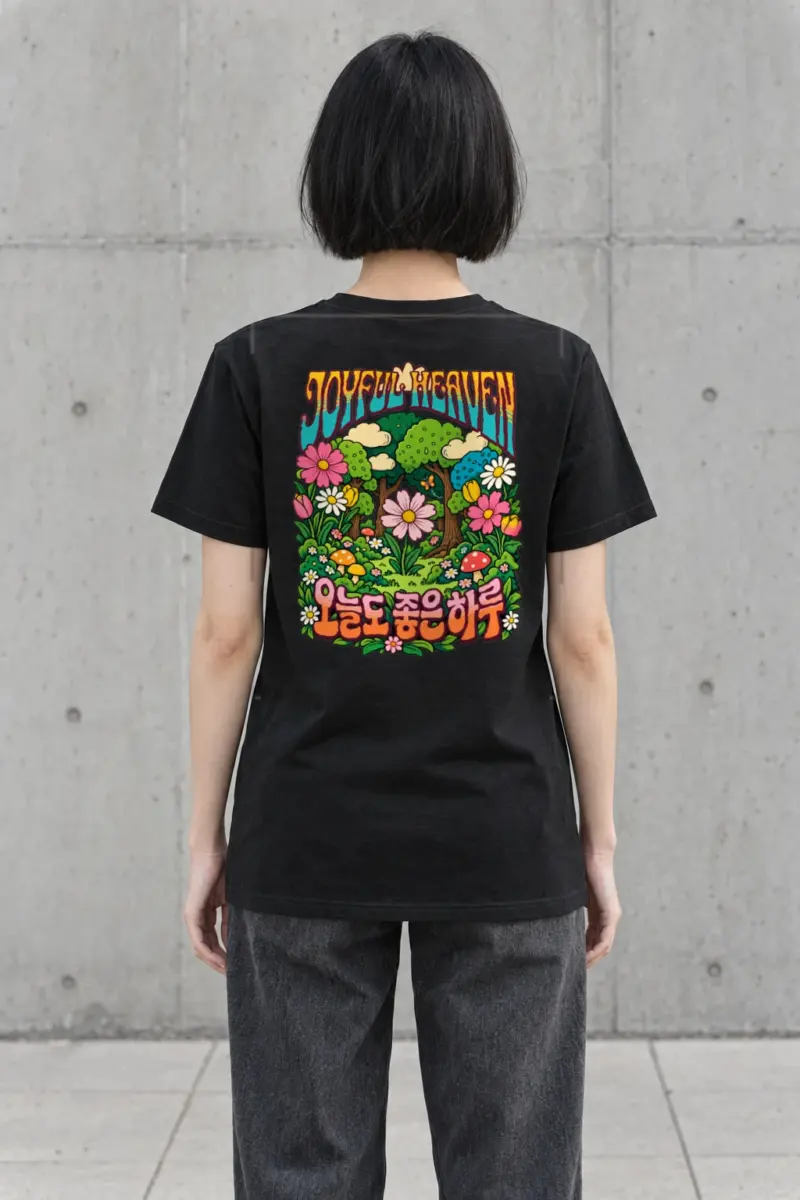 "Joyful Heaven" Heavyweight Unisex Crewneck T-shirt