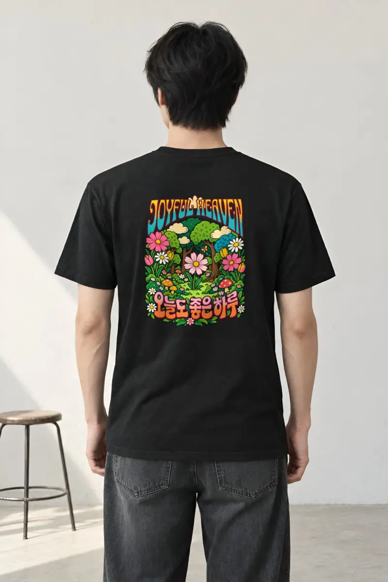 "Joyful Heaven" Heavyweight Unisex Crewneck T-shirt