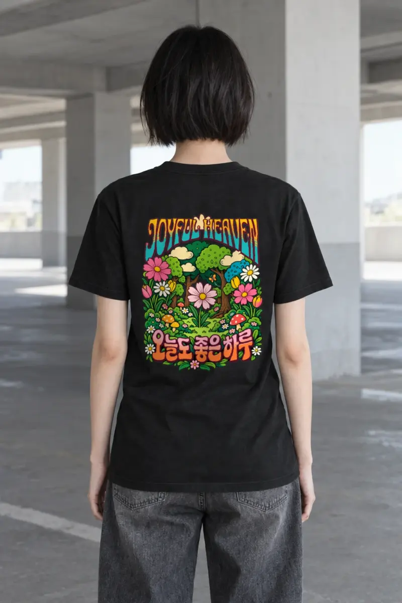 "Joyful Heaven" Heavyweight Unisex Crewneck T-shirt