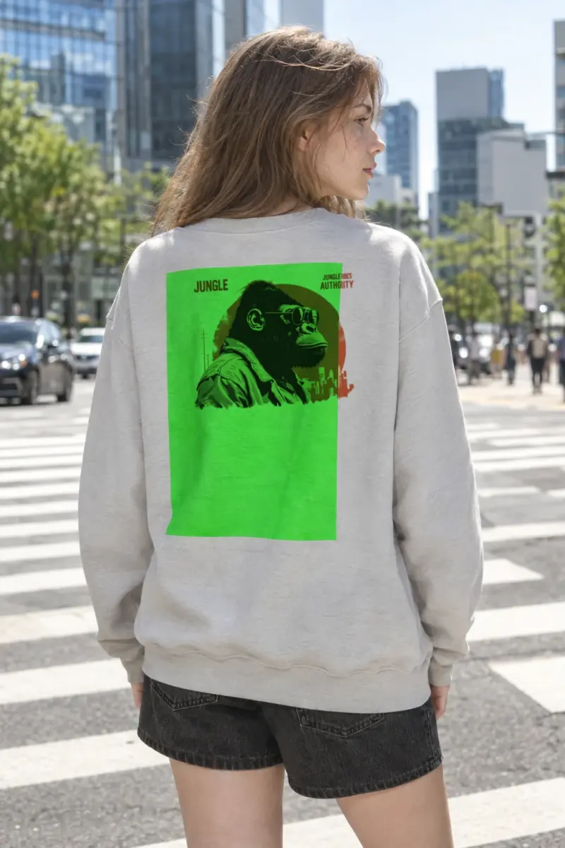 "Jungle Vibes Authority" Heavy Blend Unisex Crewneck Sweatshirt | Gildan 18000
