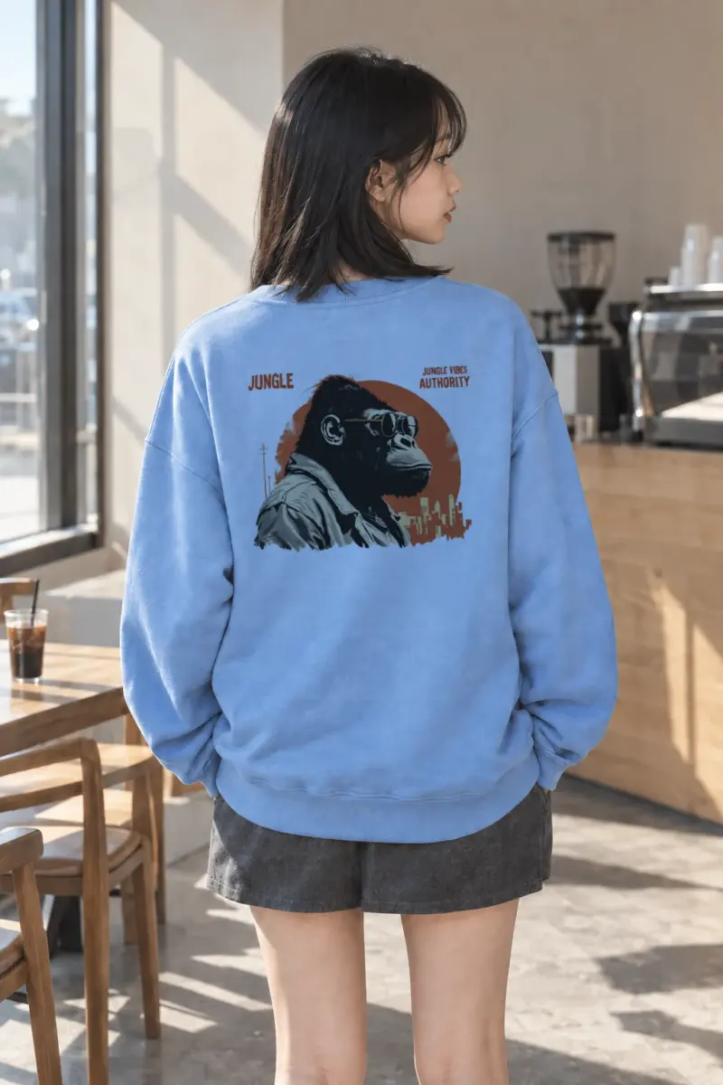 "Jungle Vibes Authority" Heavy Blend Unisex Crewneck Sweatshirt | Gildan 18000